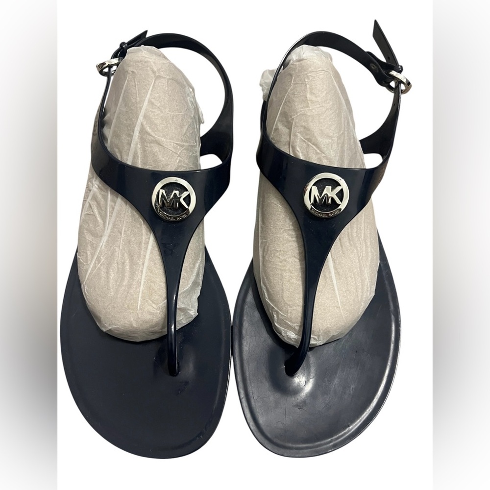 Michael Michael Kors women’s 8.5 - 9 navy blue slingback jelly sandals - Picture 2 of 5